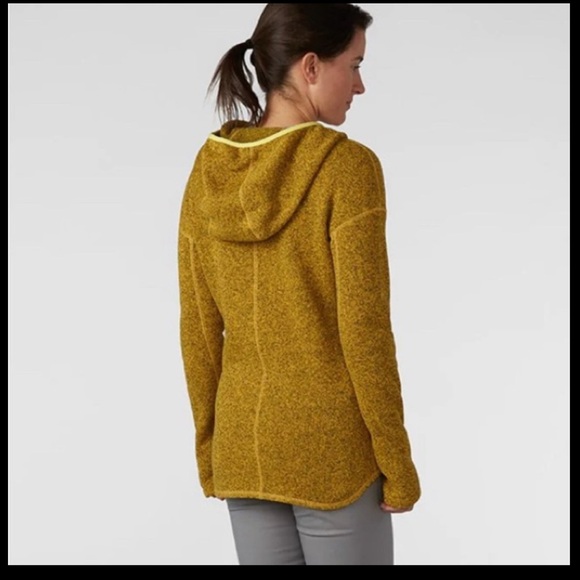 Stio women’s Sweetwater fleece hoodie pullover Amber Resin mustard NEW NWT L - Picture 3 of 16